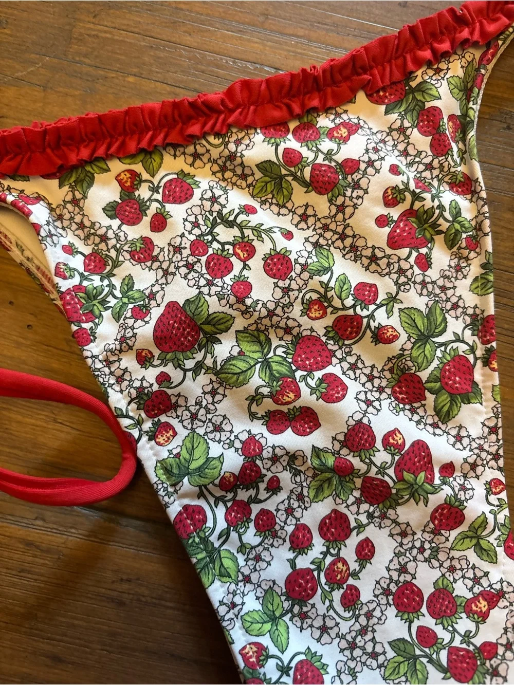 Frankie’s bikinis strawberry bikini bottoms